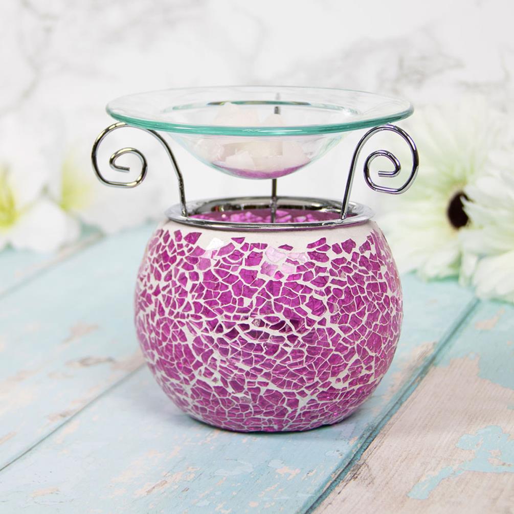 Desire Pink Crackle Mosaic Wax Melt Warmer Extra Image 1